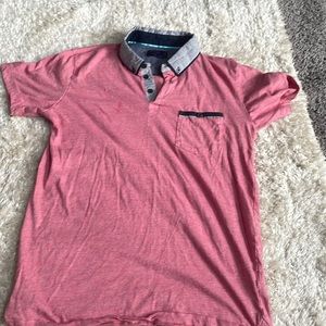Pink Denim and Flower Polo